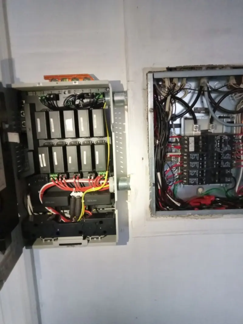 Electrical panel upgrade completed for Security Camera Wiring in Speedway